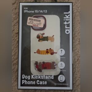 Dachshund Kickstand iPhone Case - White